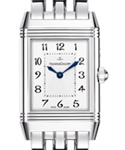 Reverso Ladies Duetto in Steel on Steel Bracelet with Silver Dial