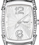 Kapla Donna 34.8mm Automatic in Steel with Diamond Bezel on Steel Bracelet with Ivory Sunray Diamond Dial