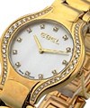 Beluga Lady In Yellow Gold with Diamond Bezel Yellow Gold on Bracelet with Mother of Pearl Dial