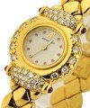 High Jewelry Yellow Gold Yellow Gold on Bracelet with Cream Dial