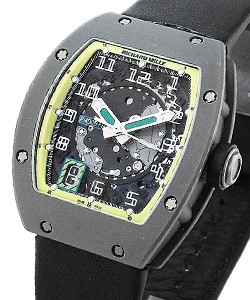 Richard Mille RM005 Felipe Massa in Titanium - Limited Edition to 300 pcs. on Black Rubber Strap with Black Dial