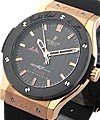 45mm Classic Fusion Yacht Club de Monaco Rose Gold Case on Strap with Black Carbon Dial
