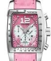 Two O Ten XL Pink Steel on Strap with Pink MOP Dial