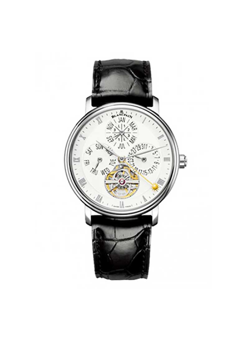 Blancpain Villeret Equation Marchante Pure 38mm Automatic in Platinium -Limited to 50 pcs
