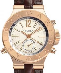 Diagono GMT Automatic  Steel on Strap with Argente Dial