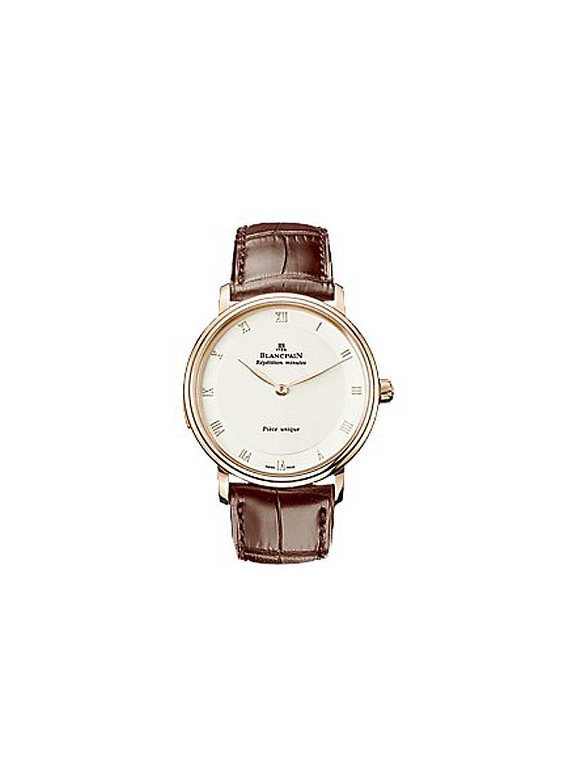 Blancpain Villeret Minute Repeater 38mm Automatic in Rose Gold