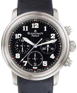 Leman Flyback Chronograph Men's Titanium on Rubber Strap with Black Dial
