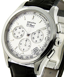 El Primero Chronograph in Steel on Steel Bracelet with Silver Dial