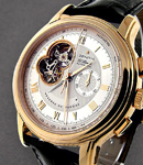 Chronomaster XXT Open in Rose Gold on Black Crocodile Leather Strap with Siver Dial