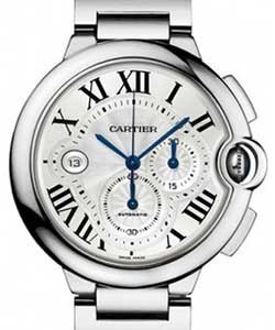 Ballon Bleu in White Gold White Gold on Bracelet with Silver Dial