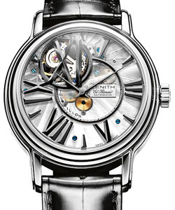 Academy Tourbillon in White Gold on Black Alligator Leather Strap with Grey Dial