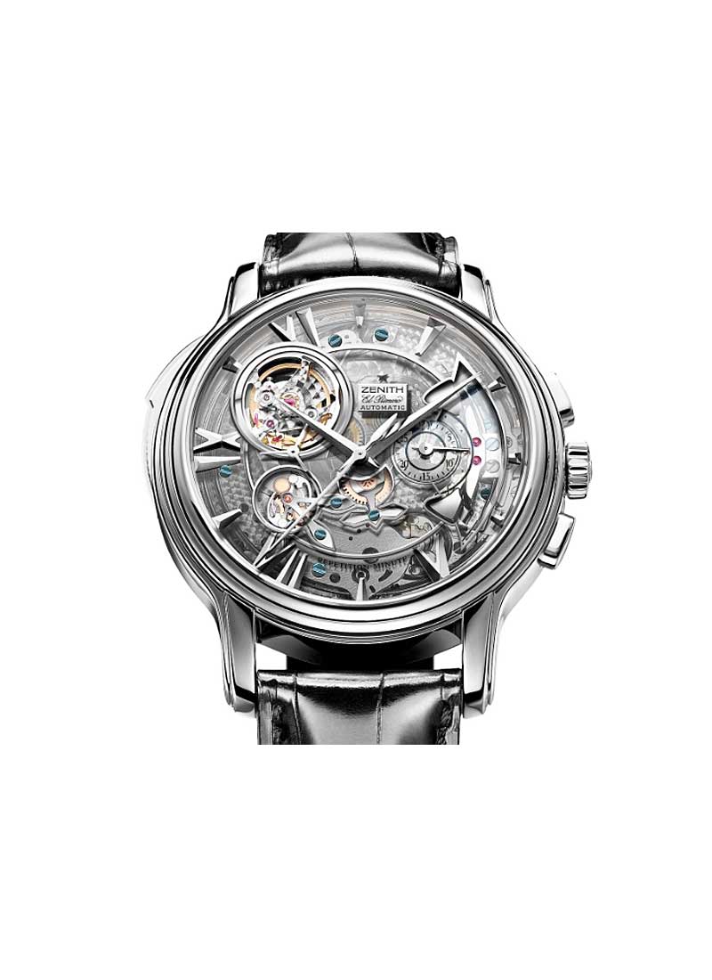 Zenith Academy Open Repetition Minutes in White Gold
