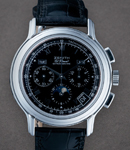 El Primero Chronomaster T in Steel on Black Leather Strap with Black Dial