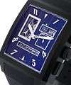 Port Royal Open Date - Mens  Titanium on Rubber Strap with Black Dial 