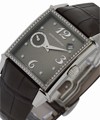 Vintage 1945 Ladies  in Steel with Diamond Bezel Steel on Strap with Brown Dial