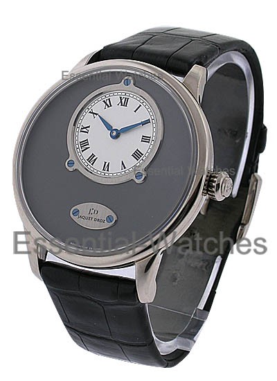 Jaquet Droz Jaquet Droz Petite Heure Minute Circled Slate in White Gold