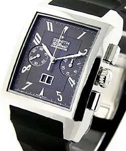 Grande Port Royal El Primero in Steel on Back Alligator Leather Strap with Anthracite Dial