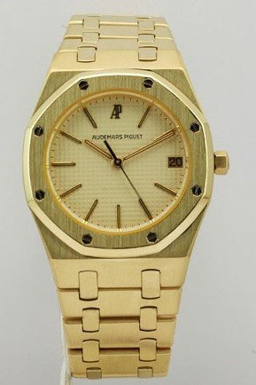 Royal Oak Quartz Yellow Gold on Bracelet with Ivory Dial