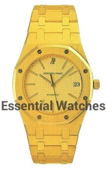 Royal Oak Automatic in Yellow Gold  on Yellow Gold Bracelet with Champagne Dial