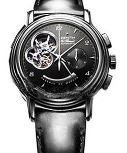 Chronomaster XXT Open Grande Date -Neo Vintage in Steel on Black Calfskin Leather Strap with Anthracite Dial