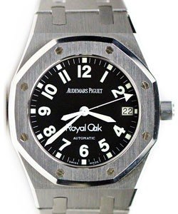Royal Oak 36mm Automatic in Steel on Steel Bracelet with Black Dial