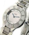 Must 21 - Large Size. on Stainless Steel Bracelet With Silver Dial  