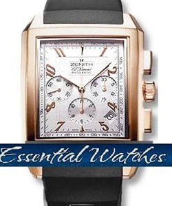 Grande Port Royal in Rose Gold on Black Rubber Strap with Silver Dial