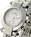 Imperiale Mid Size Chronograph in Steel on Steel Bracelet with White Dial