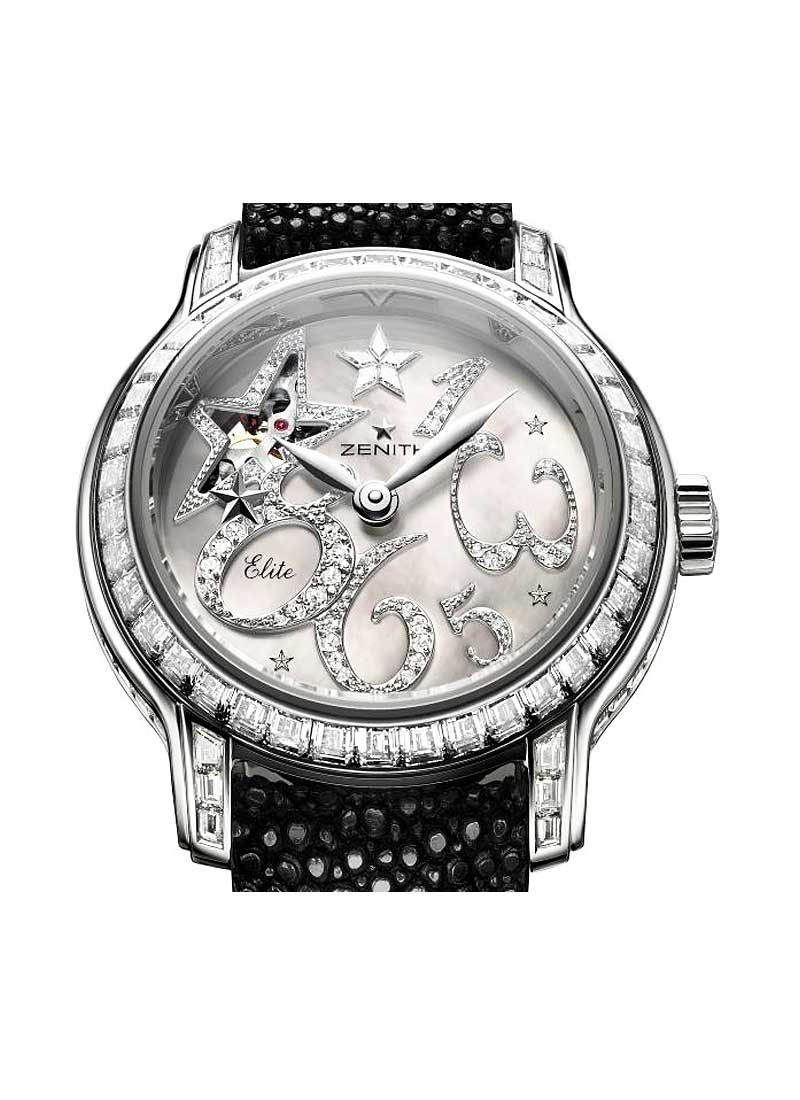 Zenith Starissime Baby Star Open Sky in White Gold with Diamond Bezel
