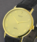 Classic Cellini - 32mm - Yellow Gold on Black Strap with Champagne Dial