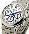 Mille Miglia Chronograph Steel on Bracelet with Silver Dial 
