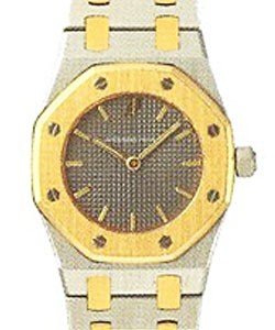 Royal Oak Mens Quartz in 2-Tone Steel and Yellow Gold on Bracelet with Grey Dial