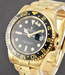 GMT Master II 40mm in Yellow Gold with Ceramic Bezel on Oyster Bracelet with Black Dial