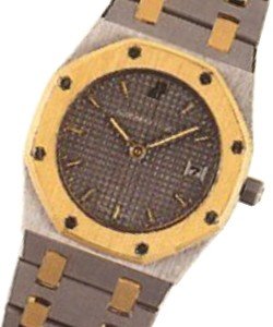 Royal Oak 24mm Quartz in 2 - Toned on Steel and Yellow Gold Bracelet with Grey Dial