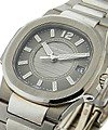 Nautilus Lady's in White Gold  White Gold on Bracelet with Charcoal Dial
