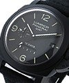 PAM 335 - Luminor 1950 10 Days GMT Power Reserve in Black Ceramic on Black Buffalo Leather Strap with Black Dial