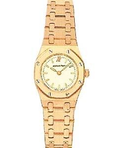 Royal Oak Quartz in Rose Gold Rose Gold on Bracelet with Ivory Dial
