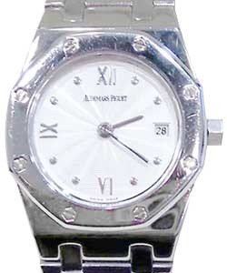 Royal Oak Quartz in Steel Steel on Bracelet with Silver Dial