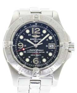 Aeromarine in Steel on Steel Bracelet with Black Dial
