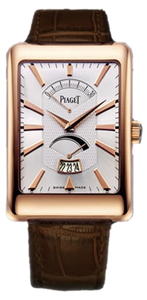 Black Tie Men's Automatic in Rose Gold on Brown Leather Strap with Sun Burst Dial