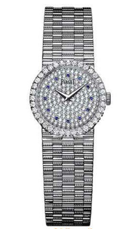 Tradition Men's Automatic in White Gold with Diamond Bezel on White Gold Bracelet with Pave Diamond Dial