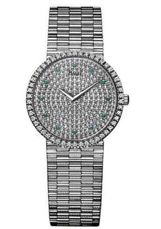 Piaget Tradition Men's Automatic in White Gold with Diamond Bezel