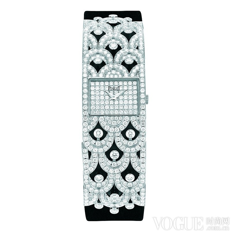 Piaget Limelight Paradise Cuff Watch in White Gold with Diamond Bezel