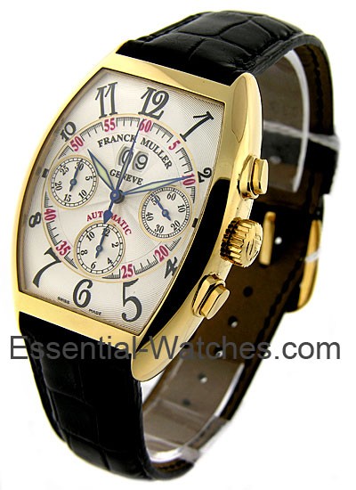 Franck Muller  Chronograph with Big Date in Yellow Gold
