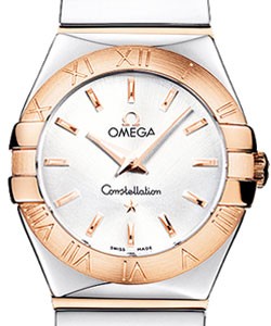 Constellation '09 Polished Two-Tone in Steel with Rose Gold Bezel on Steel and Rose Gold Bracelet with Silver Dial