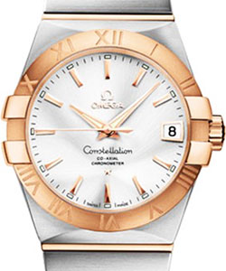 Constellation Chronometer in Steel with Rose Gold Bezel on Steel and Rose Gold Bracelet with Silver Dial