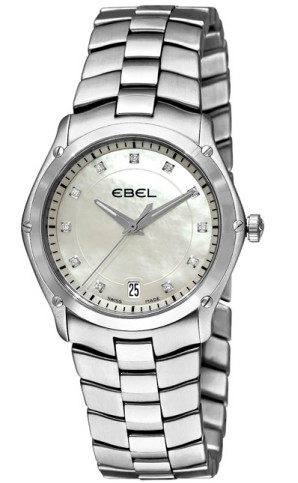 Ebel Classic Sport Grande Steel on Bracelet with MOP Dial with Diamond Markers