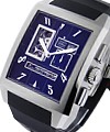Grande Port Royal Opan Grande Date  Steel on Strap with Black Guilloche Dial