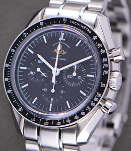 Speedmaster 50th Anniversary Moonwatch Steel on Bracelet with Black Dial - Limited to 5957 pcs
