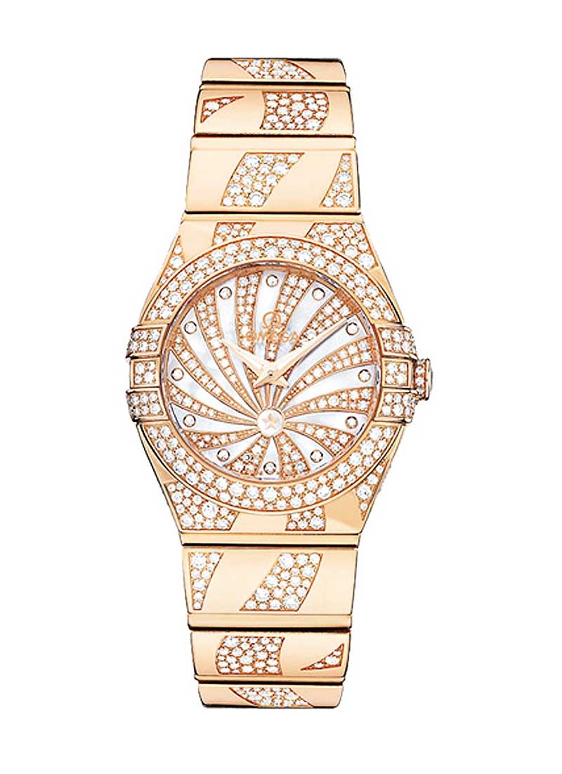 Omega Constellation Luxury Edition in Rose Gold with Diamonds